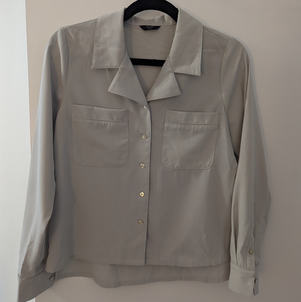 Brass clothing The Get Down Button Down gray shirt size Small